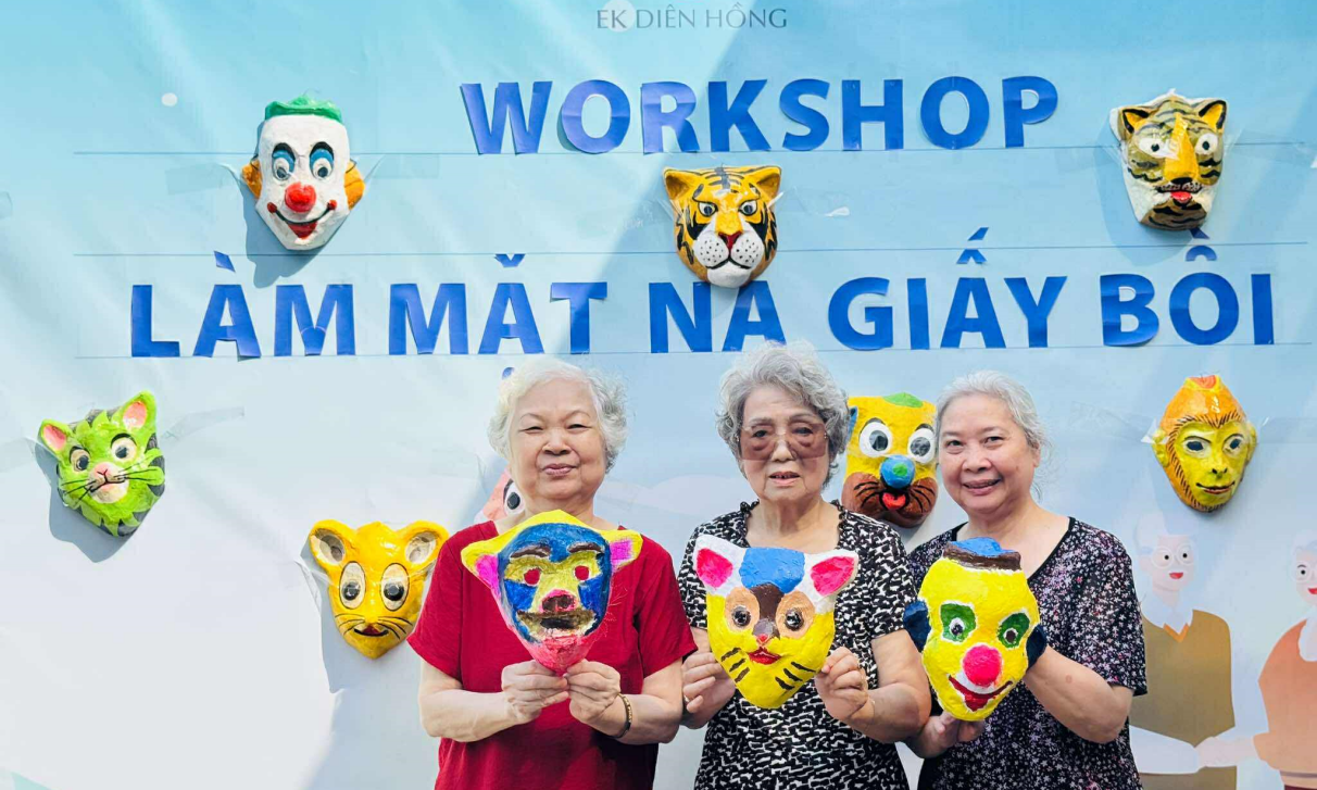 Các cụ tại Viện dưỡng lão Diên Hồng Cơ sở 5