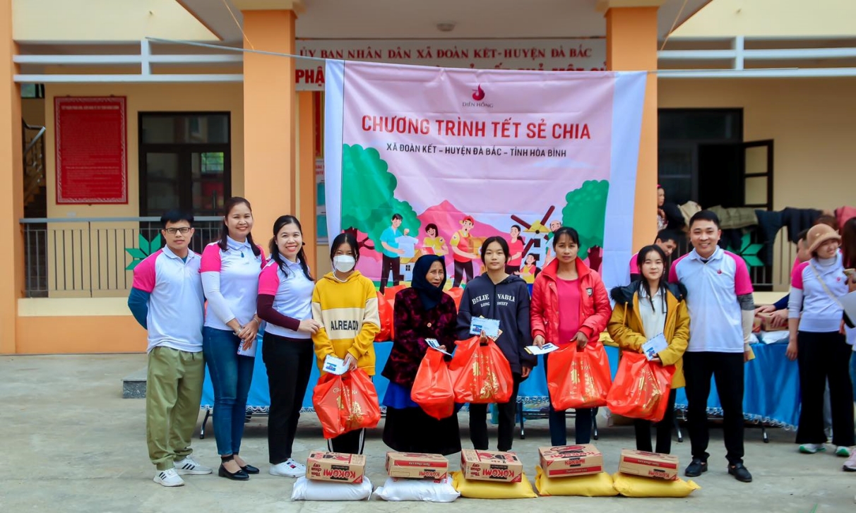 Thiện nguyện Diên Hồng - Tết Sẻ Chia 2022 tại Hòa Bình