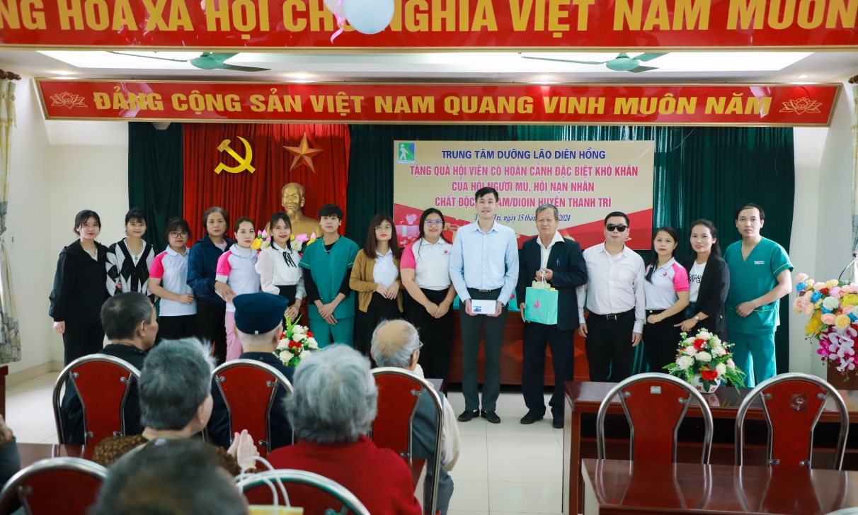 Thiện nguyện Diên Hồng 2024: Gây quỹ hỗ trợ hội người mù - người nhiễm chất độc da cam huyện Thanh Trì