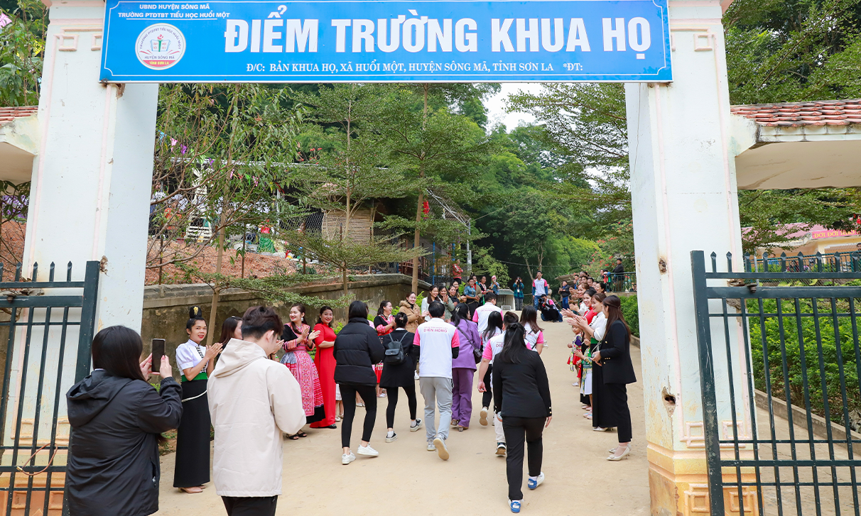 Điểm trường bản Khua Họ thuộc Trường Mầm non Ban Mai Huổi Một