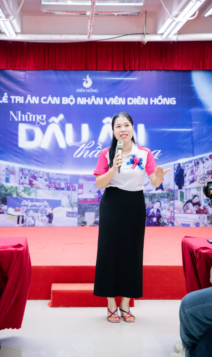 Phó Tổng Giám đốc Trần Thị Thúy Nga gửi lời tri ân đến cán bộ nhân viên lâu năm